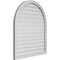 Ekena Millwork Round Top Surface Mount PVC Gable Vent: Functional, w/ 2"W x 1-1/2"P Brickmould Frame, 36"W x 42"H GVPRT36X4202SF - alternate 4